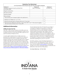 Form URT-1 (State Form 51102) Indiana Utility Receipts Tax Return - Indiana, Page 6