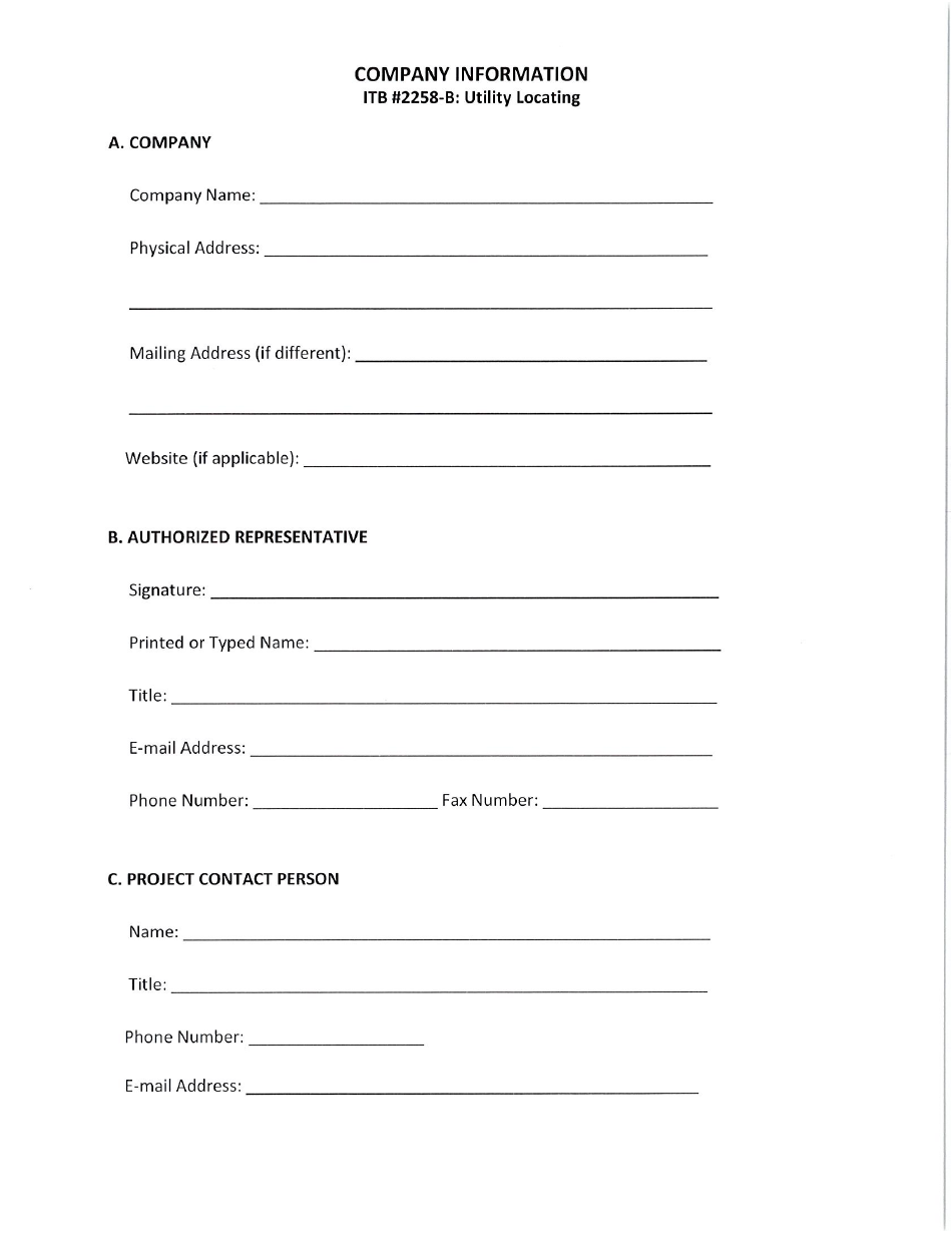 Invitation to Bid 2258-b - Utility Locating - Fayette County, Georgia (United States), Page 11