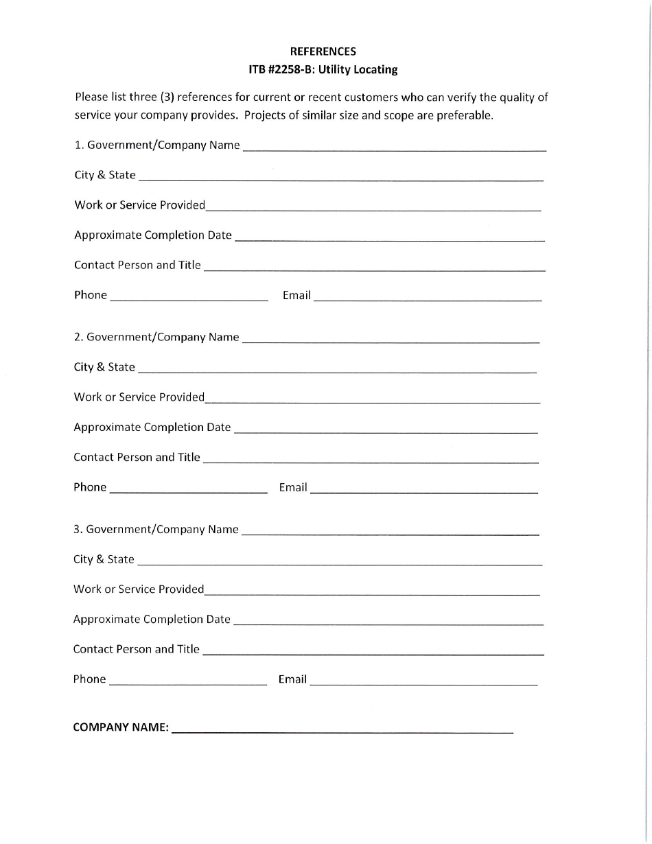 Invitation to Bid 2258-b - Utility Locating - Fayette County, Georgia (United States), Page 12