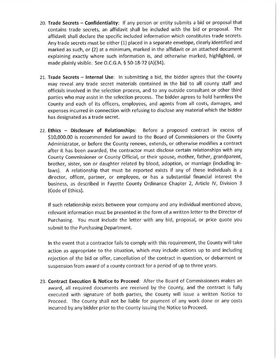 Invitation to Bid 2258-b - Utility Locating - Fayette County, Georgia (United States), Page 6