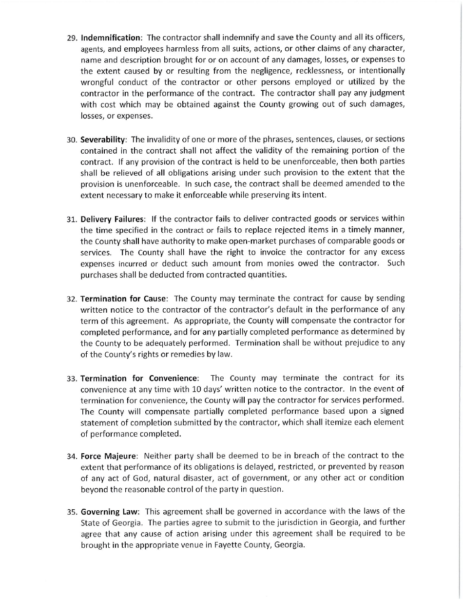 Invitation to Bid 2258-b - Utility Locating - Fayette County, Georgia (United States), Page 8