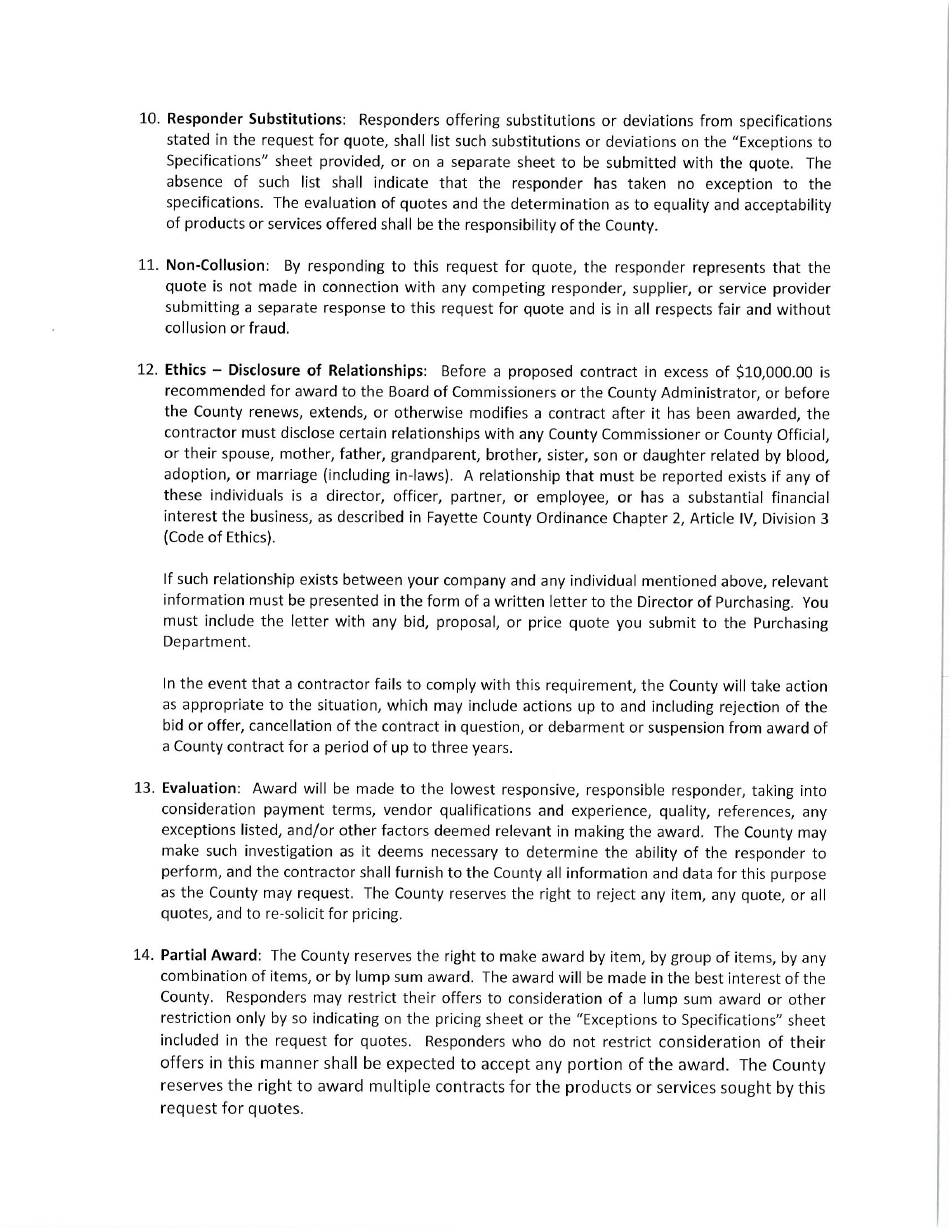 Request for Quote 2253-a - Water System Building Exterior Painting - Fayette County, Georgia (United States), Page 3