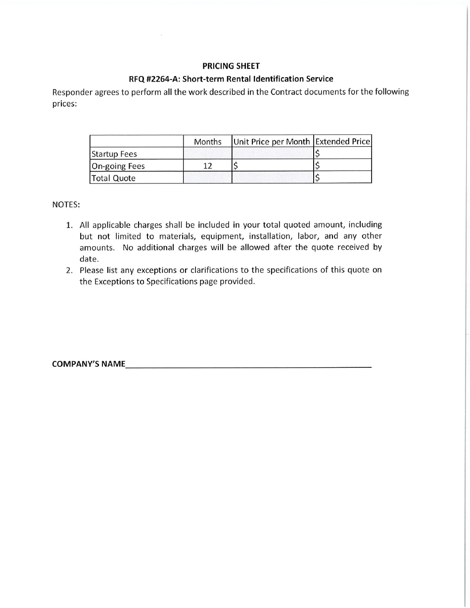 Request for Quote 2264-a - Short-Term Rental Identification Service - Fayette County, Georgia (United States), Page 11