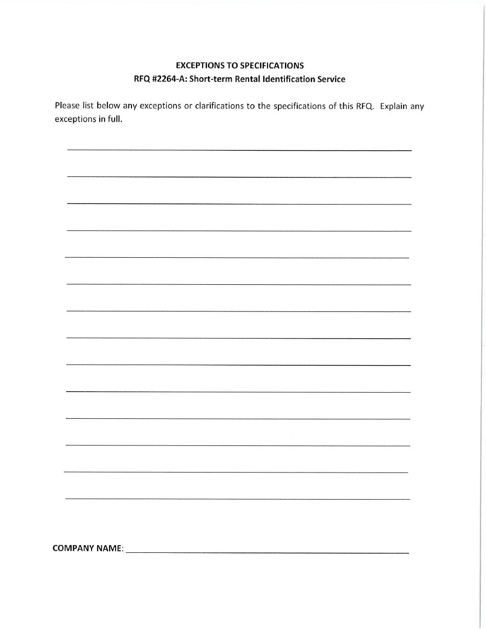 Request for Quote 2264-a - Short-Term Rental Identification Service - Fayette County, Georgia (United States), Page 12