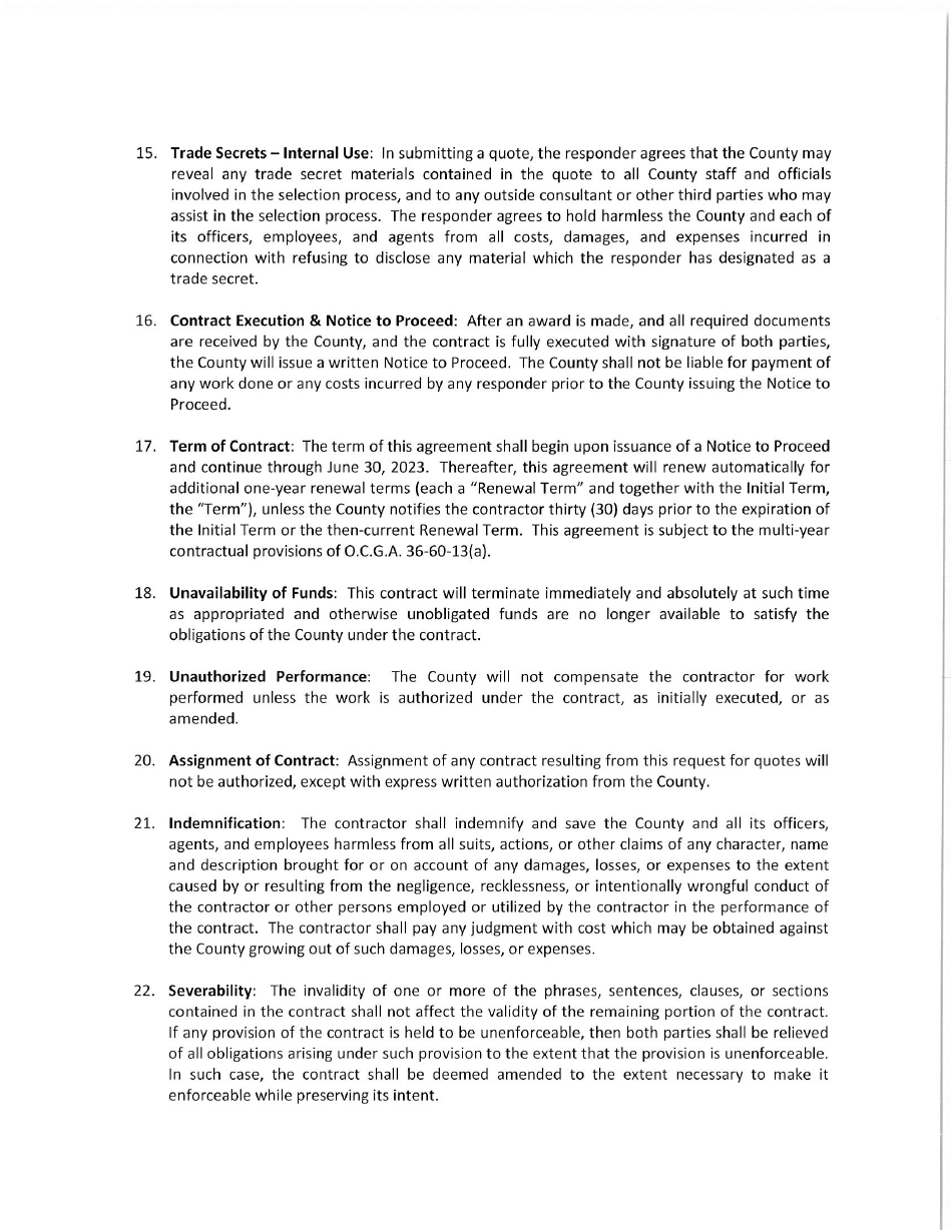 Request for Quote 2264-a - Short-Term Rental Identification Service - Fayette County, Georgia (United States), Page 4