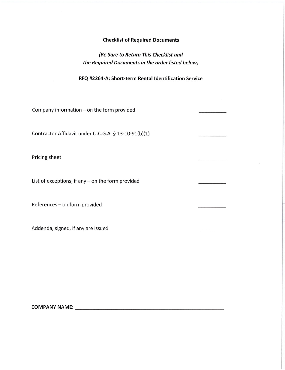 Request for Quote 2264-a - Short-Term Rental Identification Service - Fayette County, Georgia (United States), Page 6