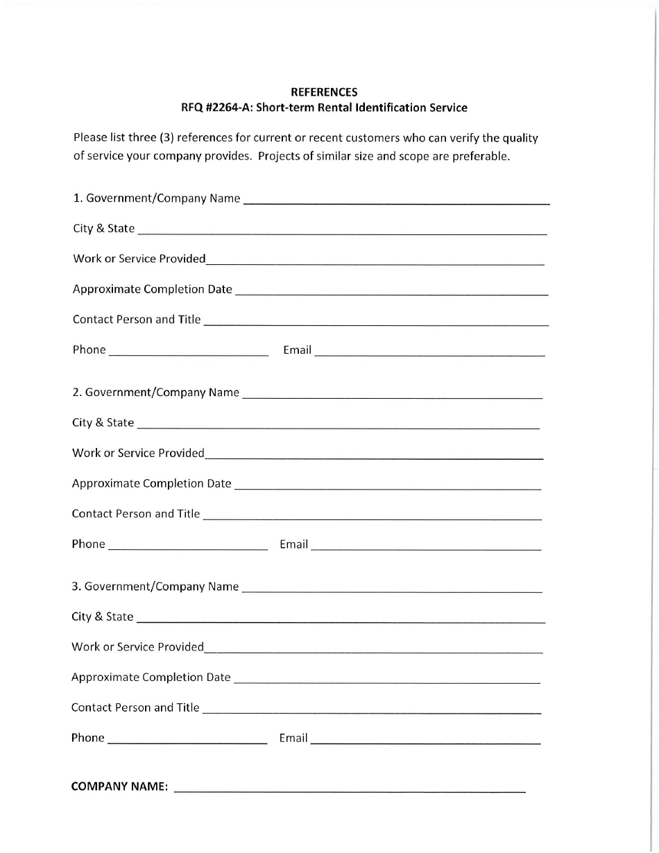 Request for Quote 2264-a - Short-Term Rental Identification Service - Fayette County, Georgia (United States), Page 8