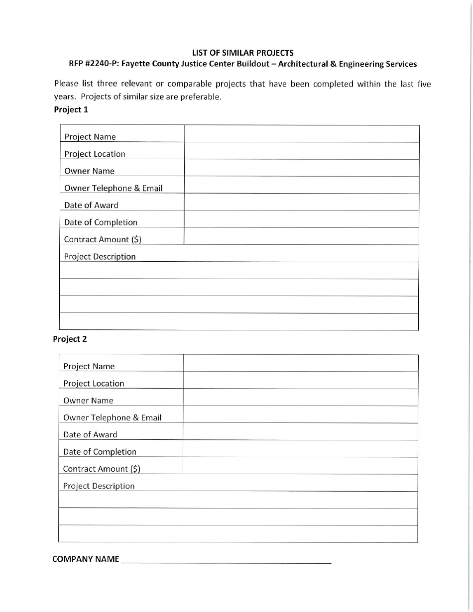 Request for Proposals 2240-p - Fayette County Justice Center Buildout - Architectural  Engineering Services - Fayette County, Georgia (United States), Page 17