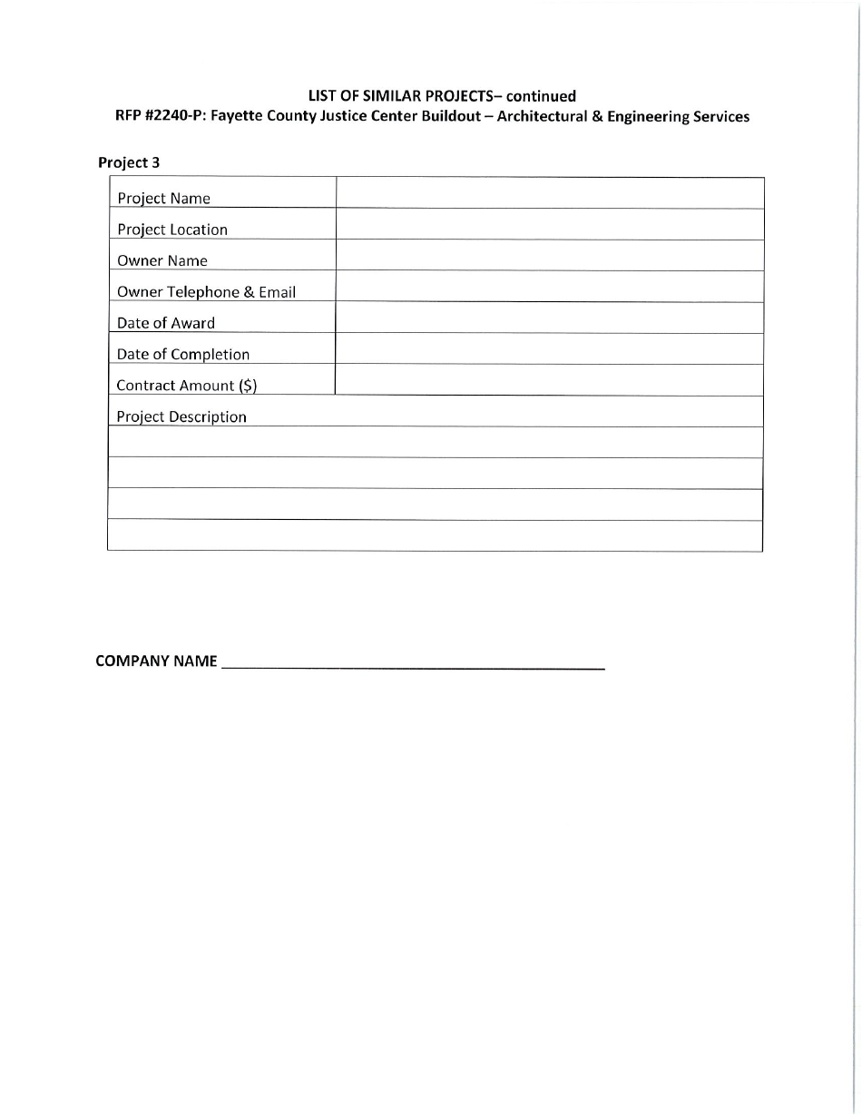 Request for Proposals 2240-p - Fayette County Justice Center Buildout - Architectural  Engineering Services - Fayette County, Georgia (United States), Page 18