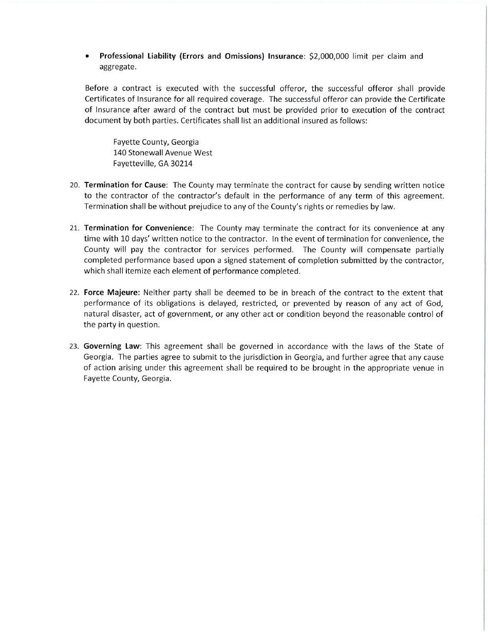Request for Proposals 2240-p - Fayette County Justice Center Buildout - Architectural  Engineering Services - Fayette County, Georgia (United States), Page 6