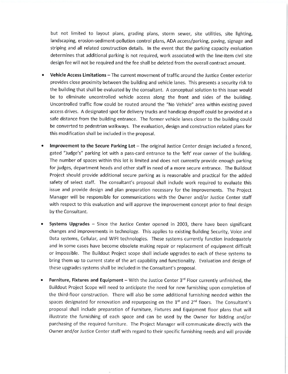 Request for Proposals 2240-p - Fayette County Justice Center Buildout - Architectural  Engineering Services - Fayette County, Georgia (United States), Page 9