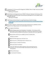 Pre-construction Notification - Ridot and Army Corps of Engineers Ri Programmatic General Permit Application Review Checklist - Rhode Island, Page 2