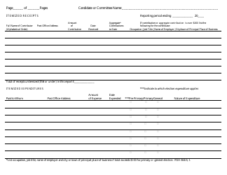 Statement of Receipts and Expenditures for Political Committees - General Election - New Hampshire, Page 2