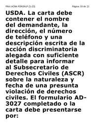 Formulario FAA-1439A-SXLP Declaracion De Sueldo De Empleo Por Cuenta Propia - Extra Letra Grande) - Arizona (Spanish), Page 19