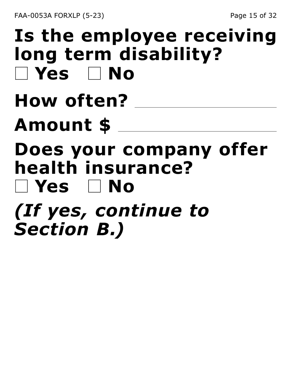 Form FAA-0053A-XLP Verification of New / Current Employment (Extra Large Print) - Arizona, Page 15