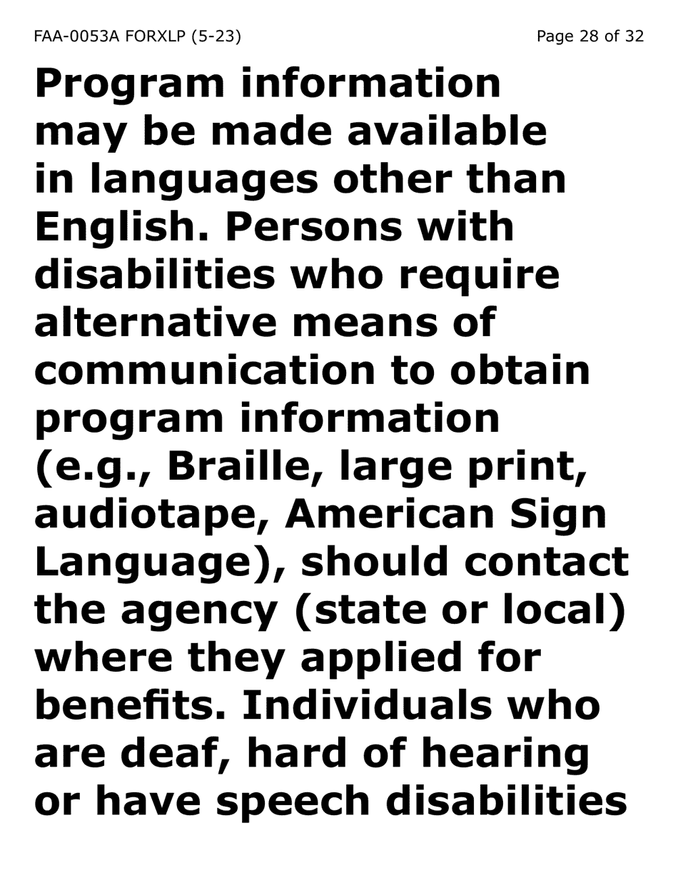Form FAA-0053A-XLP Verification of New / Current Employment (Extra Large Print) - Arizona, Page 28