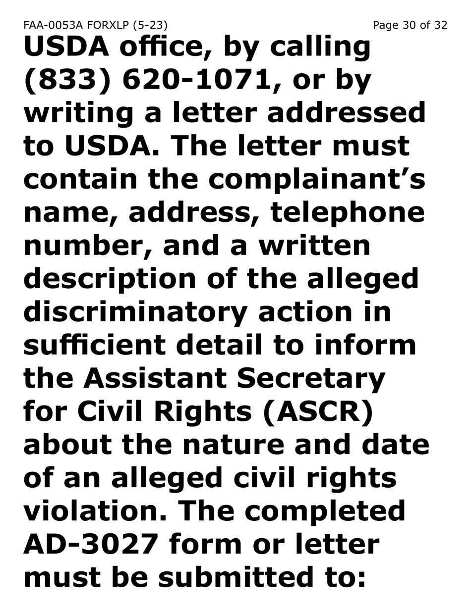 Form FAA-0053A-XLP Verification of New / Current Employment (Extra Large Print) - Arizona, Page 30