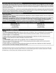 Form DCH-0569-DX Application for a Certified Copy - Michigan Death Record - Michigan, Page 2