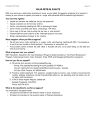 Form FAA-0098C Ebt Transaction Adjustment Hearing Request - Arizona, Page 2