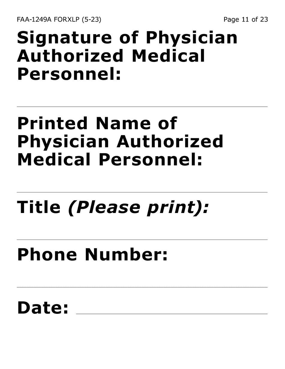 Form FAA-1249A-XLP Verification of Disability (Extra Large Print) - Arizona (English / Spanish), Page 11