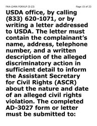 Form FAA-1249A-XLP Verification of Disability (Extra Large Print) - Arizona (English/Spanish), Page 15