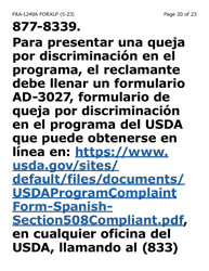 Form FAA-1249A-XLP Verification of Disability (Extra Large Print) - Arizona (English/Spanish), Page 20