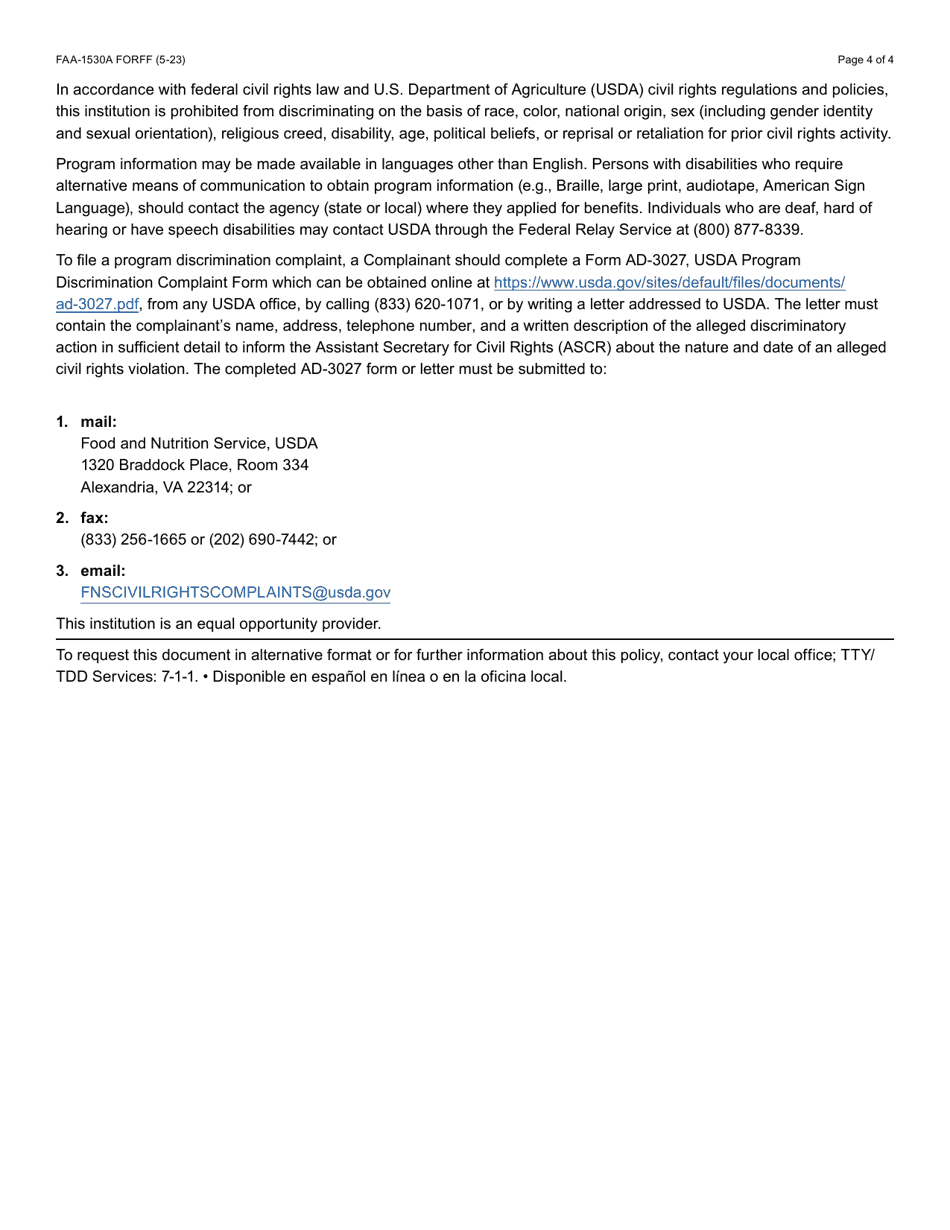 Form FAA-1530A Abawd Participation and Referral - Arizona, Page 4