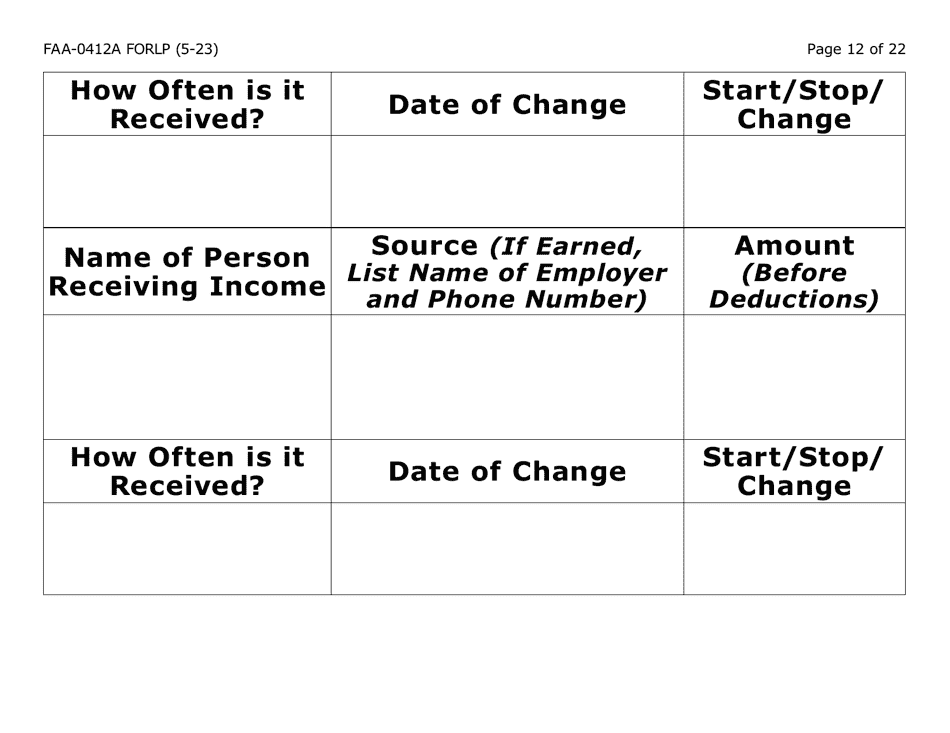 Form FAA-0412A-LP change Report (Large Print) - Arizona, Page 12
