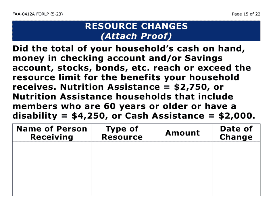 Form FAA-0412A-LP change Report (Large Print) - Arizona, Page 15