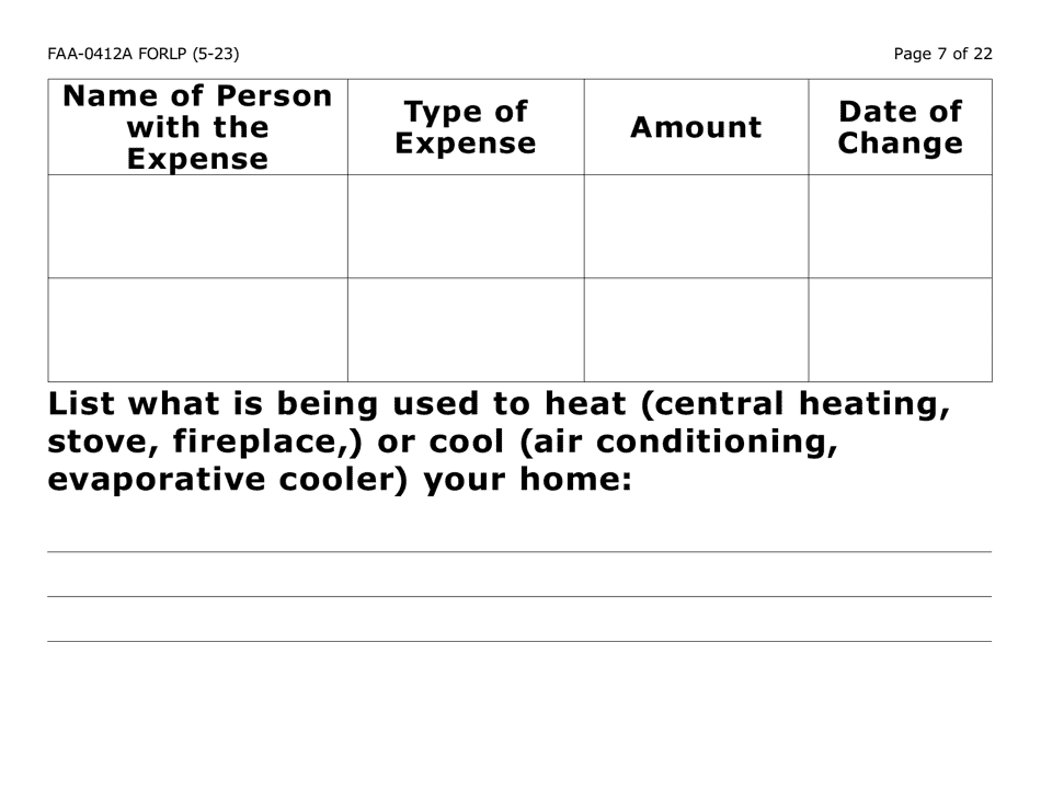 Form FAA-0412A-LP change Report (Large Print) - Arizona, Page 7