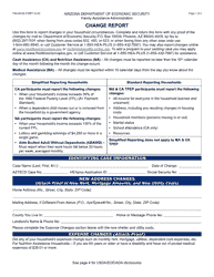 Document preview: Form FAA-0412A Change Report - Arizona