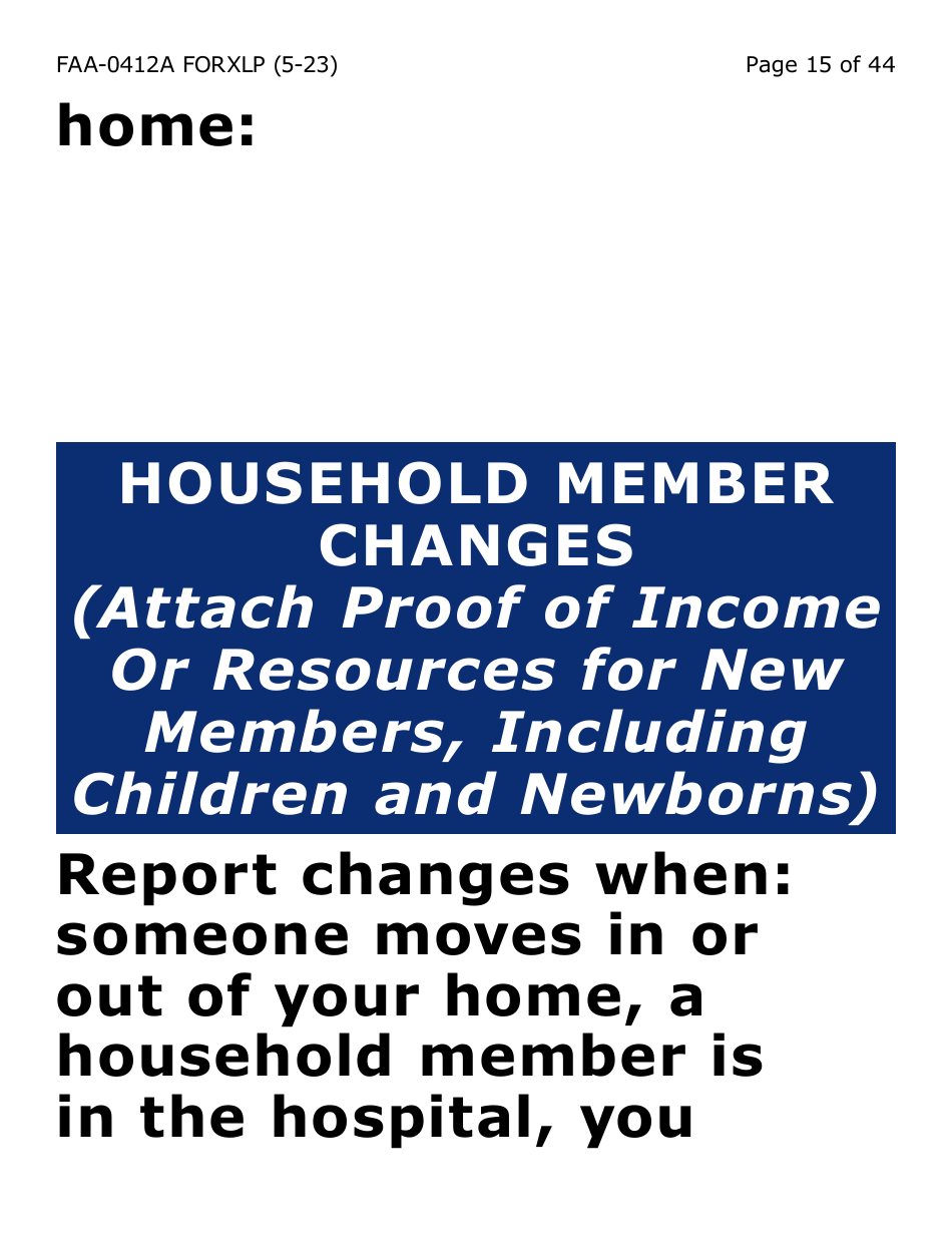 Form FAA-0412A-XLP Change Report (Extra Large Print) - Arizona, Page 15