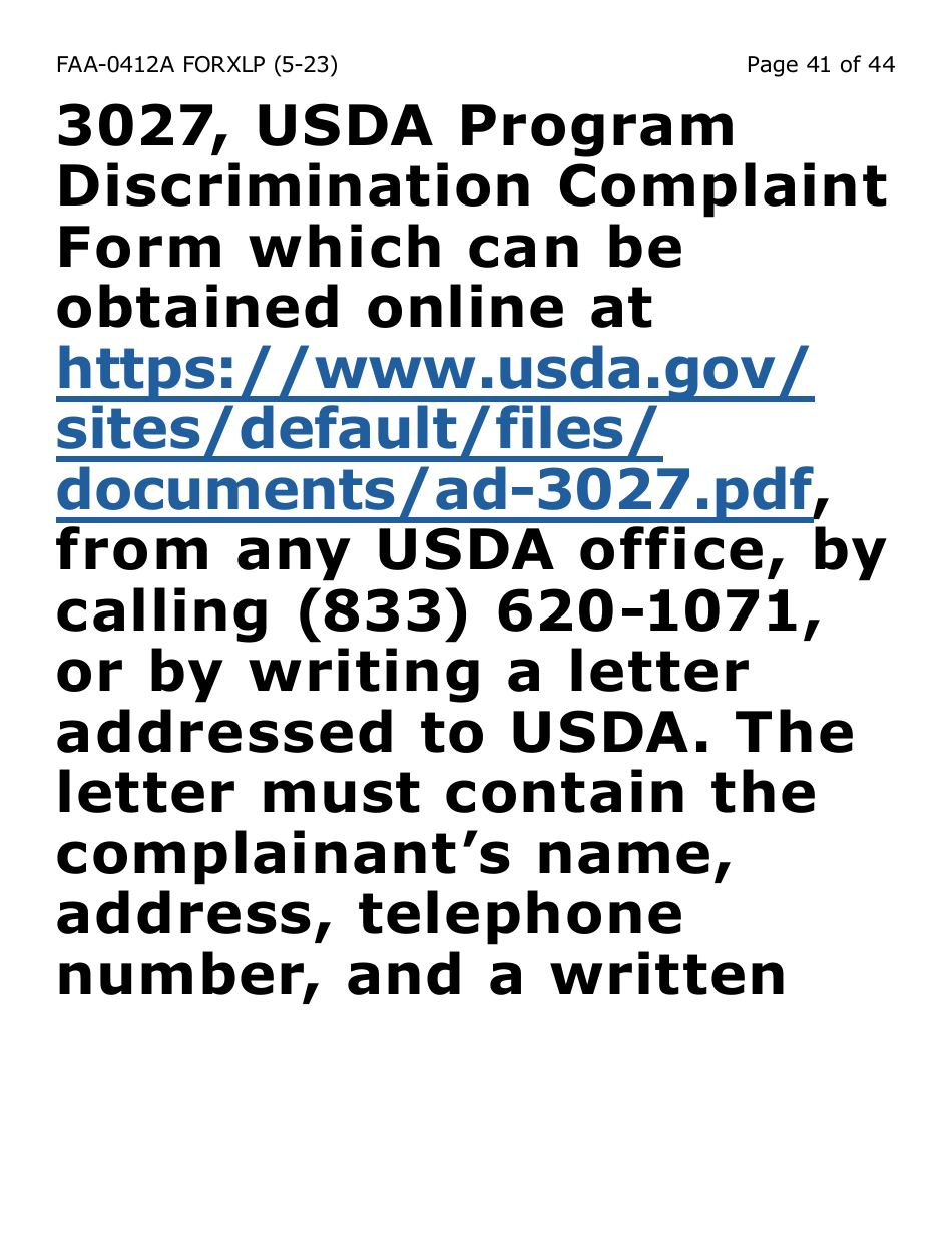 Form FAA-0412A-XLP Change Report (Extra Large Print) - Arizona, Page 41