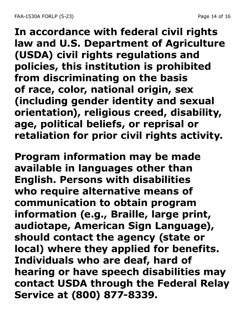 Form FAA-1530-LP Abawd Participation and Referral (Large Print) - Arizona, Page 14