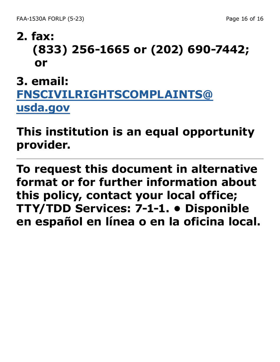 Form FAA-1530-LP Abawd Participation and Referral (Large Print) - Arizona, Page 16