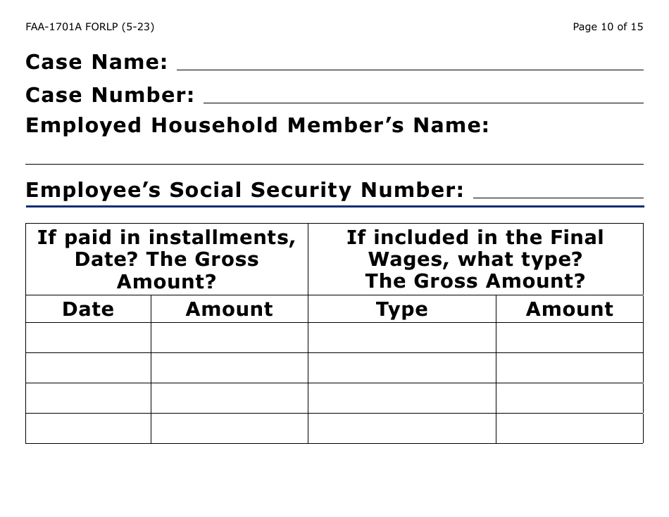 Form FAA-1701A-LP Verification of Terminated Employment (Large Print) - Arizona (English / Spanish), Page 10