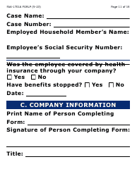 Form FAA-1701A-LP Verification of Terminated Employment (Large Print) - Arizona (English/Spanish), Page 11