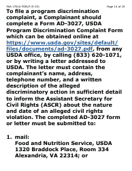 Form FAA-1701A-LP Verification of Terminated Employment (Large Print) - Arizona (English/Spanish), Page 14