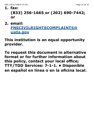 Form FAA-1701A-LP Verification of Terminated Employment (Large Print) - Arizona (English/Spanish), Page 15