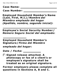 Form FAA-1701A-LP Verification of Terminated Employment (Large Print) - Arizona (English/Spanish), Page 4