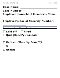 Form FAA-1701A-LP Verification of Terminated Employment (Large Print) - Arizona (English/Spanish), Page 6