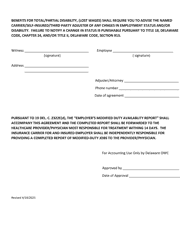 Agreement as to Compensation Paid - Delaware, Page 2
