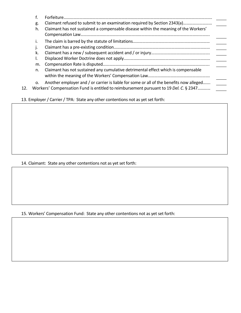 Delaware Pretrial Memorandum Fill Out Sign Online and Download PDF