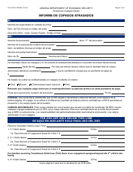 Formulario CCA-1021A-S Informe De Copagos Atrasados - Arizona (Spanish)