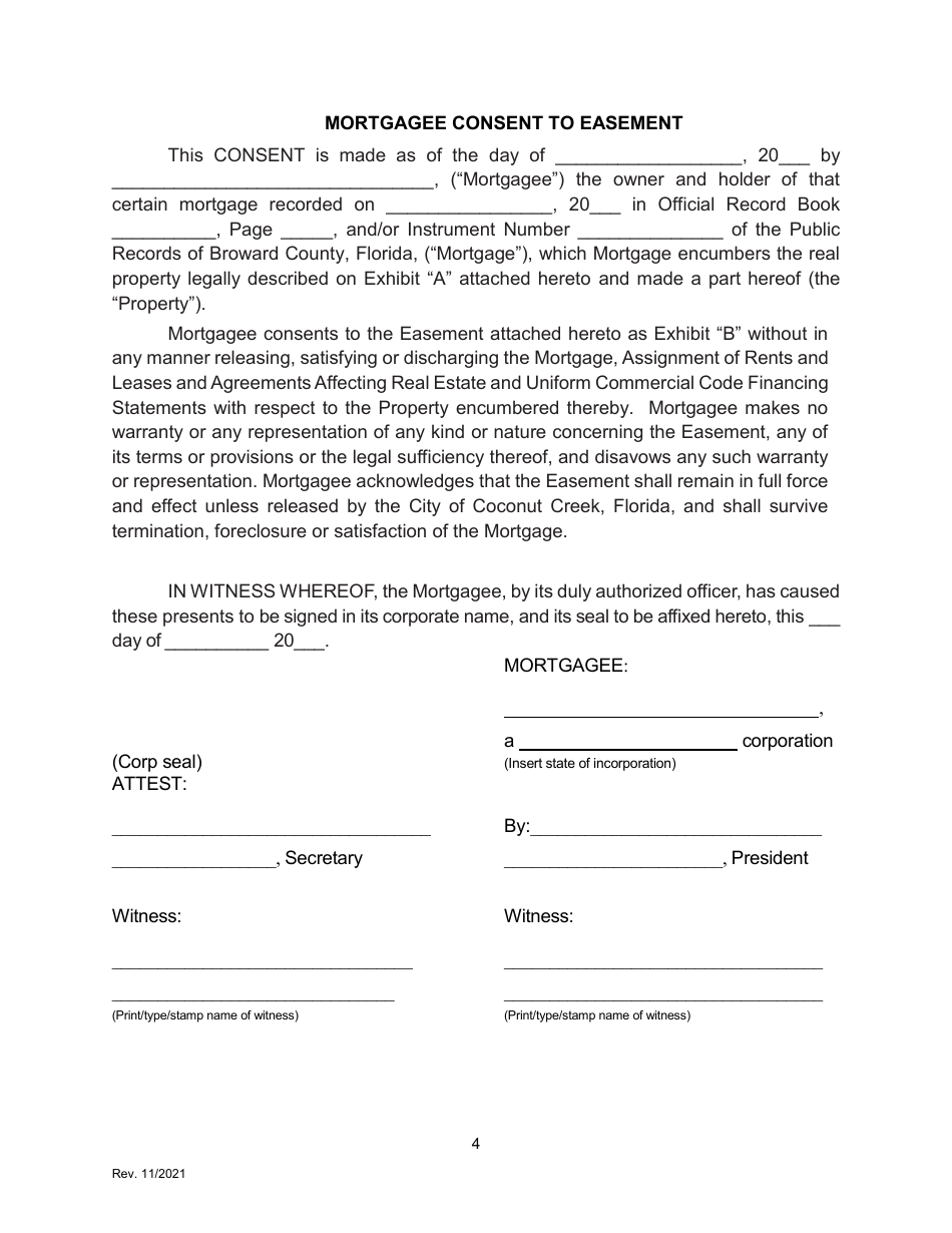Utility Easement - City of Coconut Creek, Florida, Page 4
