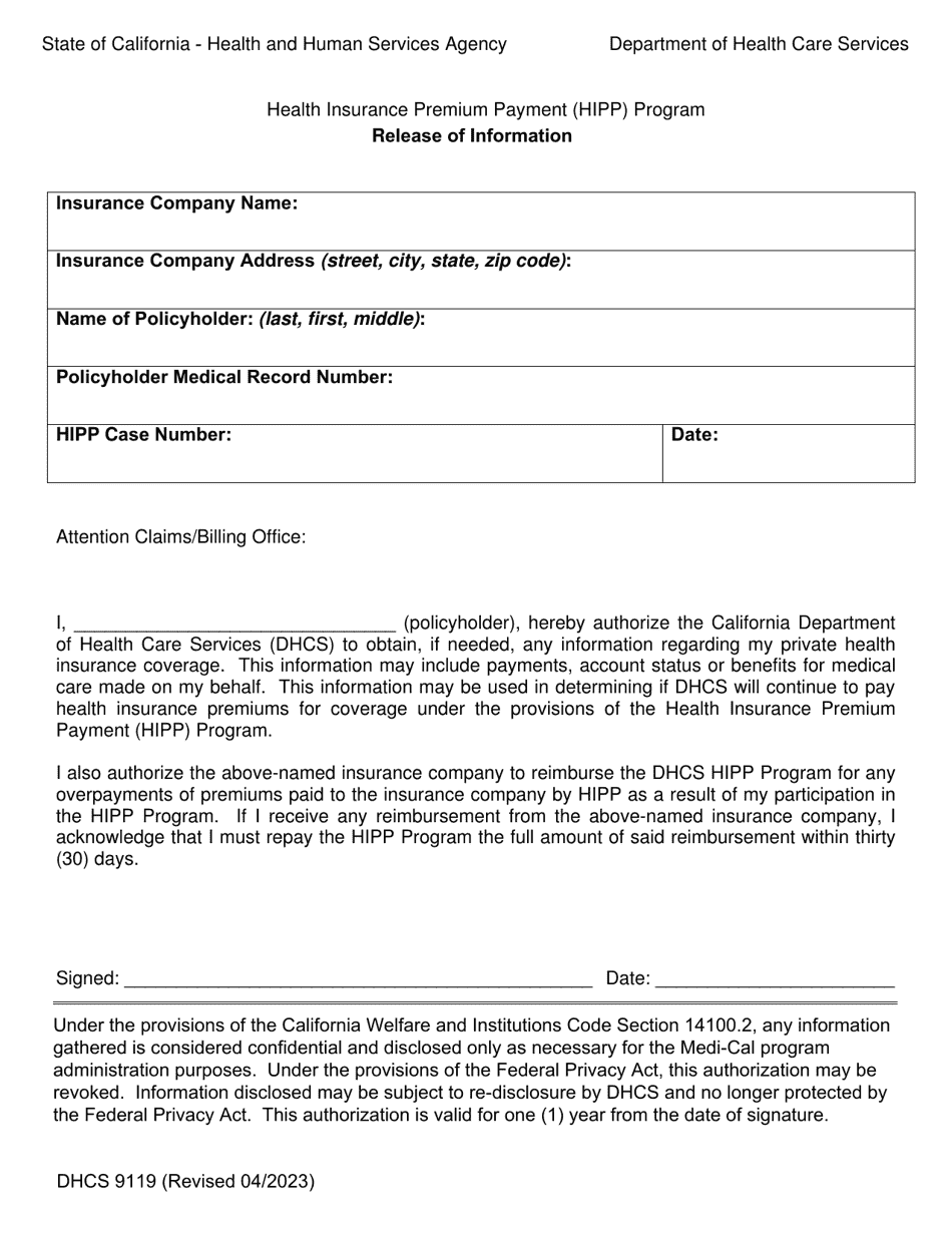 form-dhcs9119-download-fillable-pdf-or-fill-online-release-of