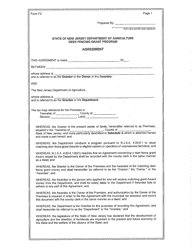 Document preview: Form F2 Standard Agreement for Owner Applicant - Deer Fencing Program - New Jersey