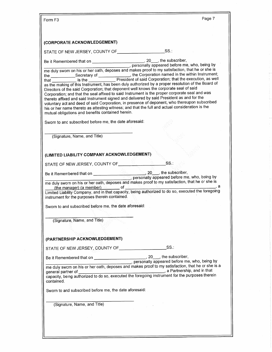Form F3 Standard Agreement for Tenant Applicant - Deer Fencing Program - New Jersey, Page 7