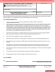 Document preview: Form JUV-272 Court Appointed Special Advocate Order of Appointment of Casa - County of San Diego, California