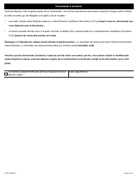 Forme A-47 Requete Relative a Un Etat Financier Insuffisant - Ontario, Canada (French), Page 6